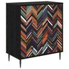 vidaXL Cajonera OMMEN Estampado geom&eacute;trico 66 x 36,5 x 76 cm