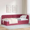 vidaXL Estructura de cama en esquina Rojo vino 90 x 200 cm Terciopelo