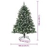 vidaXL &Aacute;rbol de Navidad artificial Verde 150 cm PVC, Pl&aacute;stico y Acero