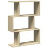 vidaXL Librer&iacute;a divisora 3 niveles madera roble Sonoma 70x24x97 cm