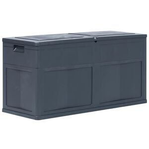 vidaXL Caja de almacenamiento de jard&iacute;n 320 L negro