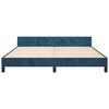 vidaXL Estructura de cama sin colchón terciopelo azul oscuro 160x200cm