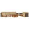 vidaXL Conjunto de sof&aacute;s de exterior 7 uds. Natural y Beige