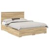 vidaXL Estructura de cama con caj&oacute;n Roble Sonoma 150 x 200 cm