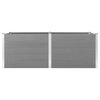 vidaXL Arriate de WPC gris 250x100x91 cm