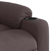 vidaXL Sill&oacute;n reclinable de tela marr&oacute;n oscuro