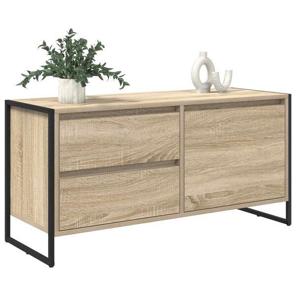 vidaXL Gabinete de TV Sonoma 100 x 36 x 49.5 cm Madera contrachapada