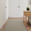 vidaXL Alfombra de pasillo con aspecto de sisal platina 80x250 cm