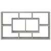 vidaXL Estanter&iacute;a de pared con 8 compartimentos gris hormig&oacute;n