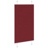 vidaXL Estor Plisado rojo burdeos 70x100 cm Tela Ancho 69,4 cm