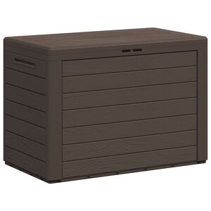 vidaXL Caja de almacenamiento de jard&iacute;n marr&oacute;n 78x44x55 cm