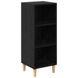 vidaXL Aparador Roble Negro 34,5 x 32,5 x 90 cm Madera de ingenier&iacute;a