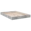vidaXL Estructura de cama madera de ingenier&iacute;a gris hormig&oacute;n 135x190cm