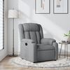 vidaXL Sill&oacute;n reclinable de tela gris claro