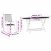 vidaXL Conjunto de Comedor de Jard&iacute;n 5 pcs Gris