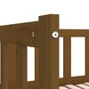 vidaXL Sofá cama extraíble madera de pino marrón miel 2x(90x200) cm