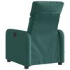 vidaXL Sill&oacute;n reclinable de masaje el&eacute;ctrico tela verde oscuro