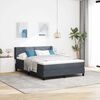 vidaXL Cama tipo Box Spring Gris oscuro 200 x 140 cm Terciopelo