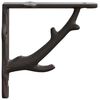 vidaXL Soportes para estanter&iacute;as de pared 12 uds. Marr&oacute;n antiguo