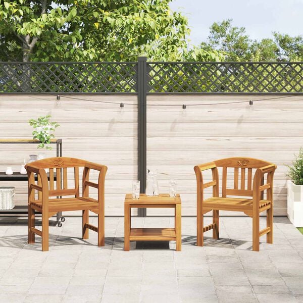 vidaXL Banco con coj&iacute;n Acabado de Aceite Natural 68,5 x 46 x 82,5 cm