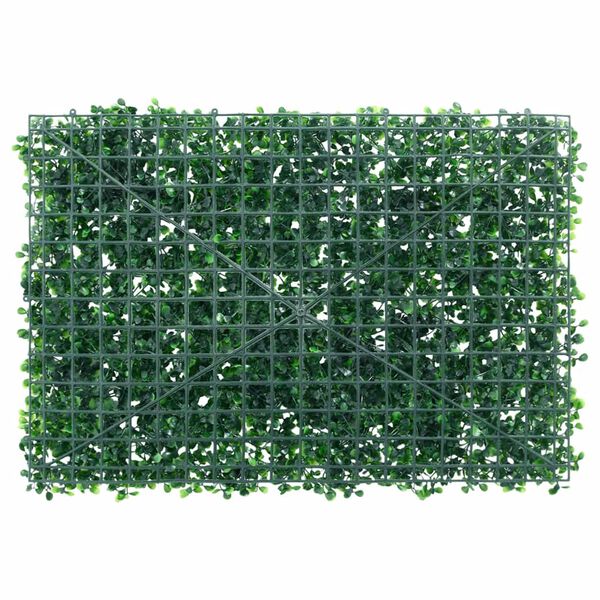 &nbsp;vidaXL Valla de hojas de arbusto artificial 24 uds verde 40x60 cm