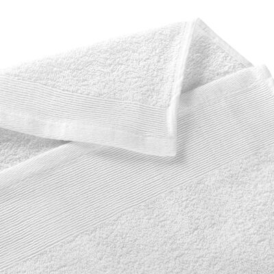 vidaXL Toallas de sauna 10 uds algodón blanco 350 g/m² 80x200 cm