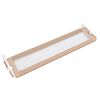 vidaXL Barandilla de seguridad cama de niño poliéster taupe 150x42 cm