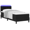 vidaXL Cama tipo Box Spring con colch&oacute;n Negro 80 x 200 cm tela