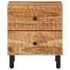 vidaXL Mesitas de noche 2 uds madera maciza de acacia 40x33x46 cm
