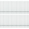 vidaXL Poste de cerca empotrado 44 uds. Verde 180 cm