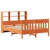 vidaXL Cama sin colch&oacute;n madera maciza de pino marr&oacute;n cera 160x200 cm