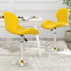 vidaXL Sillas de comedor giratorias 2 uds terciopelo amarillo mostaza