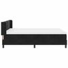 vidaXL Cama tipo Box Spring con colchón Negro 200 x 160 cm Poliéster