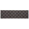 vidaXL Alfombra de cocina Cuadros antracita 180 x 60 cm 100% Poliamida