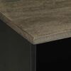 vidaXL Mueble de TV madera maciza de mango negro 80x33x46 cm