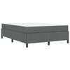 vidaXL Cama tipo Box Spring Gris oscuro 160 x 200 cm tela