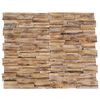 vidaXL Paneles de revestimiento de pared 3D 10 uds madera teca 1,01 m&sup2;