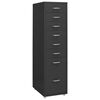 vidaXL Armario archivador m&oacute;vil metal antracita 28x41x109 cm