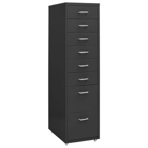 vidaXL Armario archivador m&oacute;vil metal antracita 28x41x109 cm