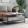 vidaXL Mesa de centro madera de ingenier&iacute;a gris Sonoma 100x51x45 cm