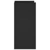 vidaXL Aparador de madera de ingeniería negro 45x35x75 cm