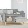 vidaXL Mesa de centro madera contrachapada gris hormigón 90x49x45 cm