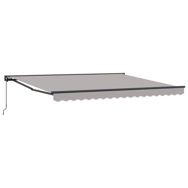 vidaXL Estructura del Toldo Manual Gris Claro 400 x 300 cm