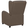 vidaXL Sill&oacute;n reclinable de tela gris taupe