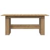 vidaXL Mesa de comedor madera ingeniería roble artisan 180x90x76 cm