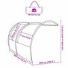 vidaXL Toldo resistente al agua Arco con techo