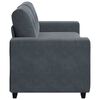 vidaXL Sof&aacute; Loveseat gris oscuro 140 cm terciopelo