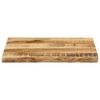 vidaXL Tablero de mesa borde natural madera maciza mango 50x40x2,5 cm