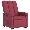 vidaXL Sill&oacute;n el&eacute;ctrico reclinable elevable de tela rojo tinto