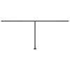 vidaXL Toldo autom&aacute;tico LED sensor de viento gris antracita 500x350 cm